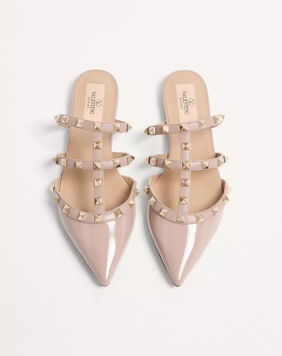 Valentino Rockstud Patent-Leather Mule - Image 5